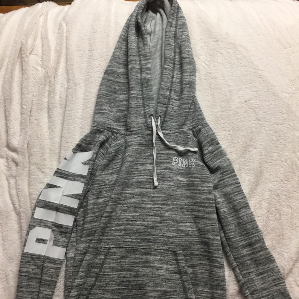 PINK gray hoodie